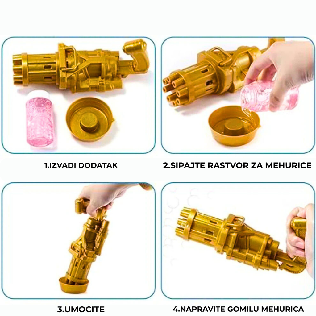 Automatska električna mašina za pravljenje mehurića - 8 rupa
