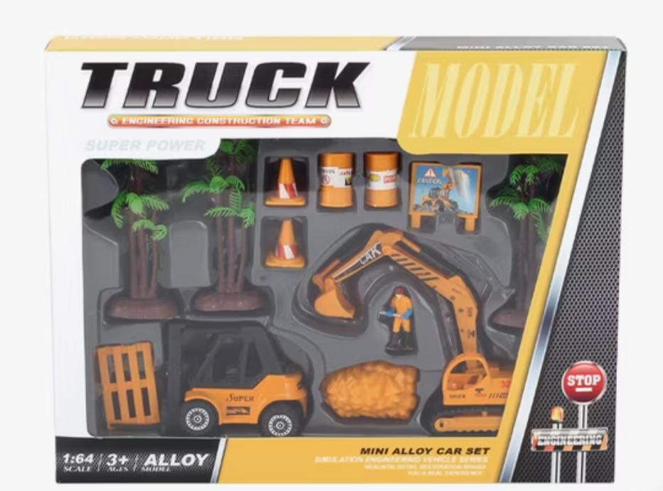 Građevinski Set  – Komplet Bager, Viljuškar i Oprema