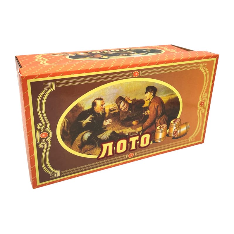 Loto - Autentični Porodični Set sa Drvenim Burencima u Retro Kutiji