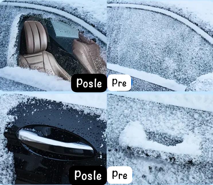 ❄️MAGIČNI SPREJ ZA TOPLJENJE LEDA - Recite zbogom struganju!