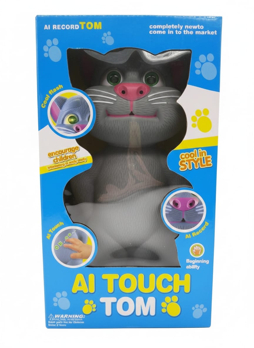 AI Tom – Pametni Mačak Koji Priča, Peva i Ponavlja Sve Što Kažete!